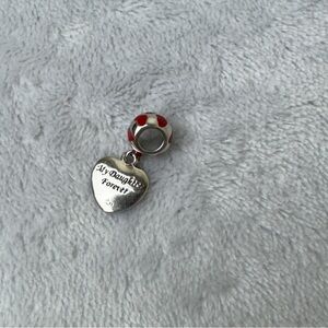 Danbury Mint My Daughter Forever Heart Charm Bead